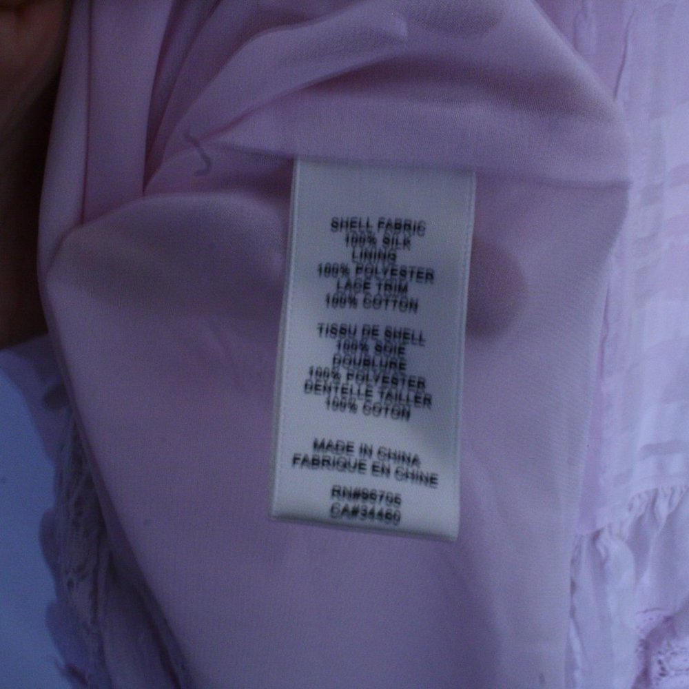 New Silk Rebecca Taylor blush lace babydoll 4 - Picture 9 of 10